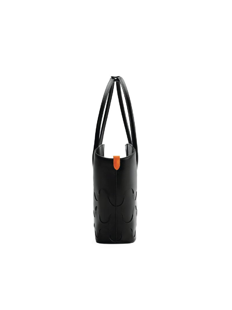 Quilted Impressions Wavy Tote Bag - Black (Large) - Bag | Orange Cube