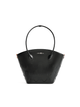 Large Quilted Impressions Wavy Tote Bag - Black