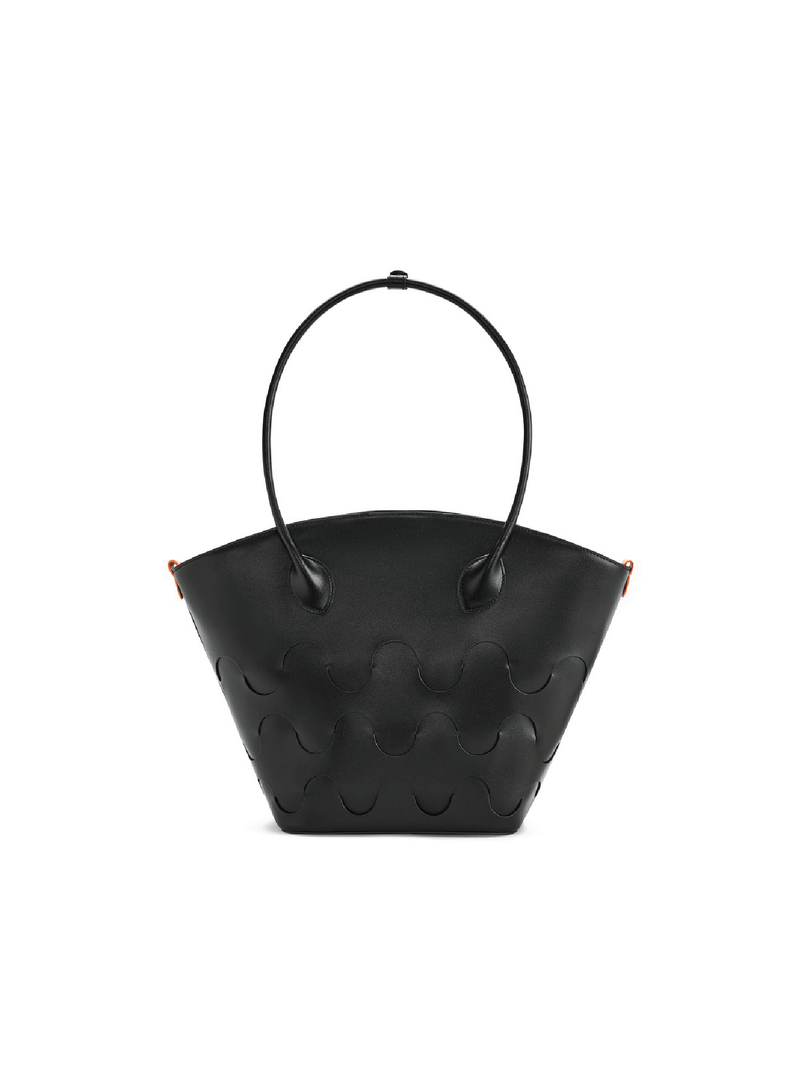 Quilted Impressions Wavy Tote Bag - Black (Large) - Bag | Orange Cube