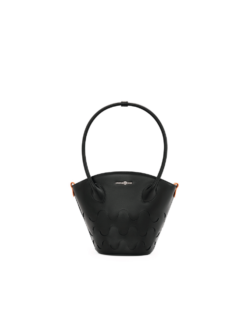 Quilted Impressions Wavy Tote Bag - Black (Small) - Bag | Orange Cube