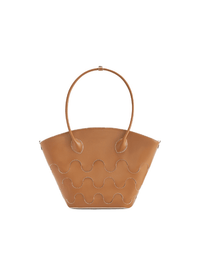 Quilted Impressions Wavy Tote Bag - Brown (Large) - Bag | Orange Cube
