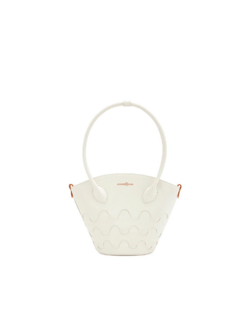 Quilted Impressions Wavy Tote Bag - White (Small) - Bag | Orange Cube