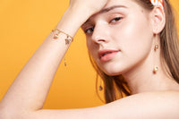 Raindrop Earring - Smooth Red & Green (Single) - Earrings | Orange Cube