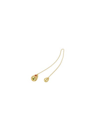Raindrop Earring - Smooth Red & Green (Single) - Earrings | Orange Cube