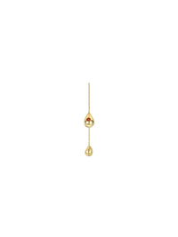 Raindrop Earring - Smooth Red (Single) - Earrings | Orange Cube
