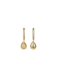 Raindrop Earrings - Double Stones (Pair) - Set | Orange Cube