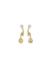 Raindrop Earrings - Tri Stones (Pair) - Set | Orange Cube