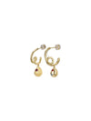 Raindrop Earrings - Tri Stones (Pair) - Set | Orange Cube