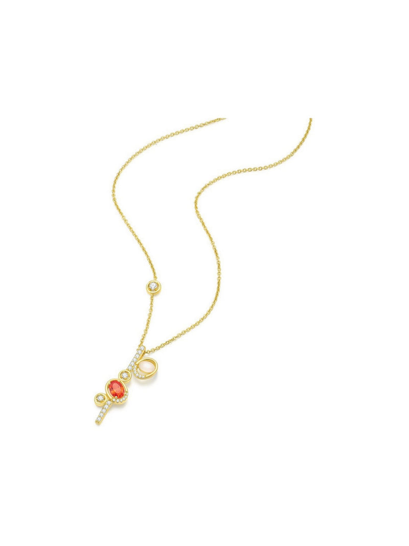 Red Bean Necklace - Necklace | Orange Cube