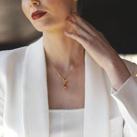 Red Bean Necklace - Necklace | Orange Cube