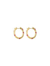 Scattered Earrings - Hoop (Pair) - Set | Orange Cube