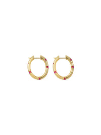 Scattered Earrings - Hoop (Pair) - Set | Orange Cube