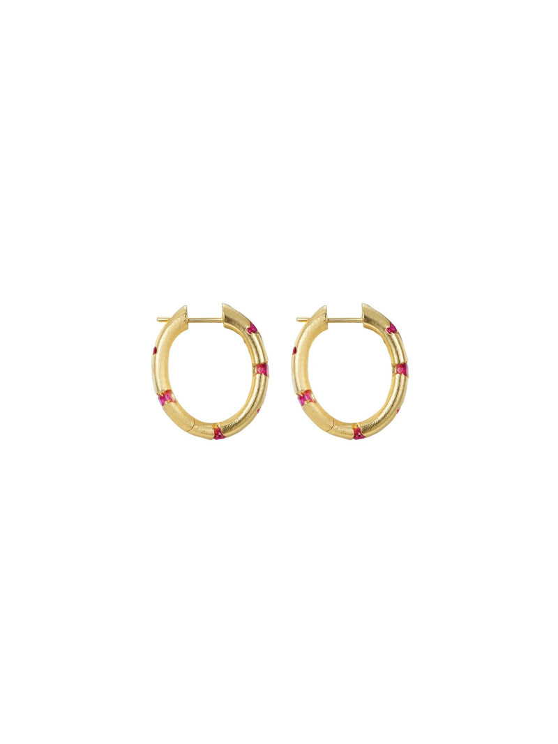 Scattered Earrings - Hoop (Pair) - Set | Orange Cube