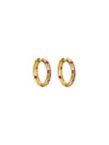Scattered Earrings - Hoop (Pair) - Set | Orange Cube