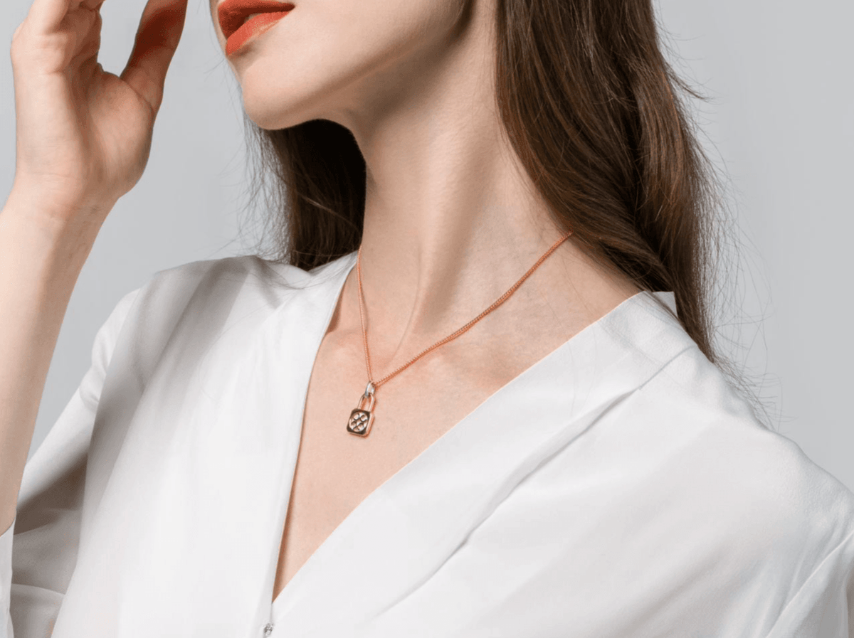 Signature Lock Charm - Charm | Orange Cube