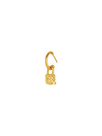 Signature Lock Earring (Single) - Earrings | Orange Cube