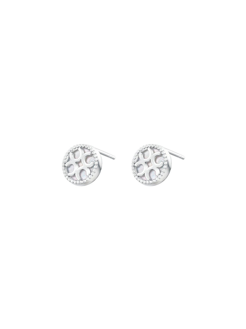 Signature Studs - Ivory (White) (Pair) - Set | Orange Cube