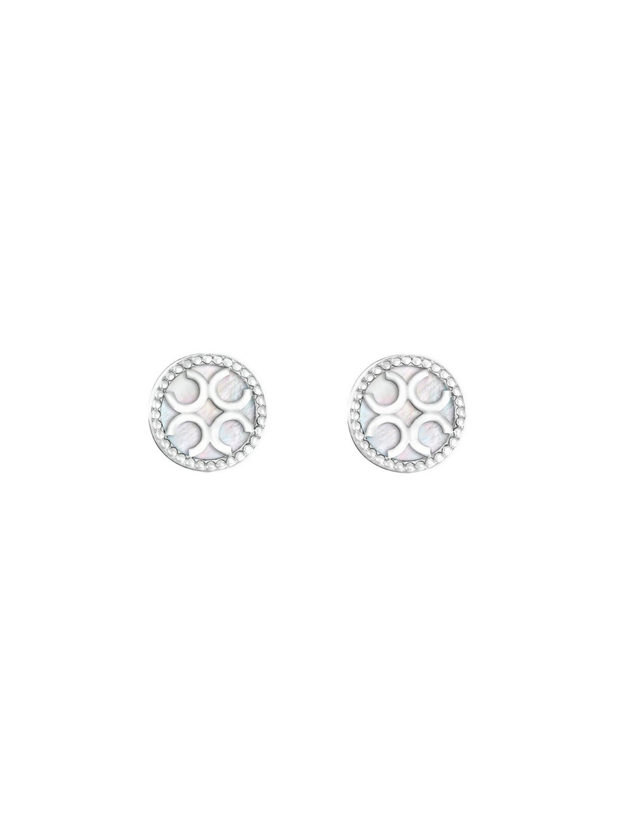 Signature Studs - Ivory (White) (Pair) - Set | Orange Cube