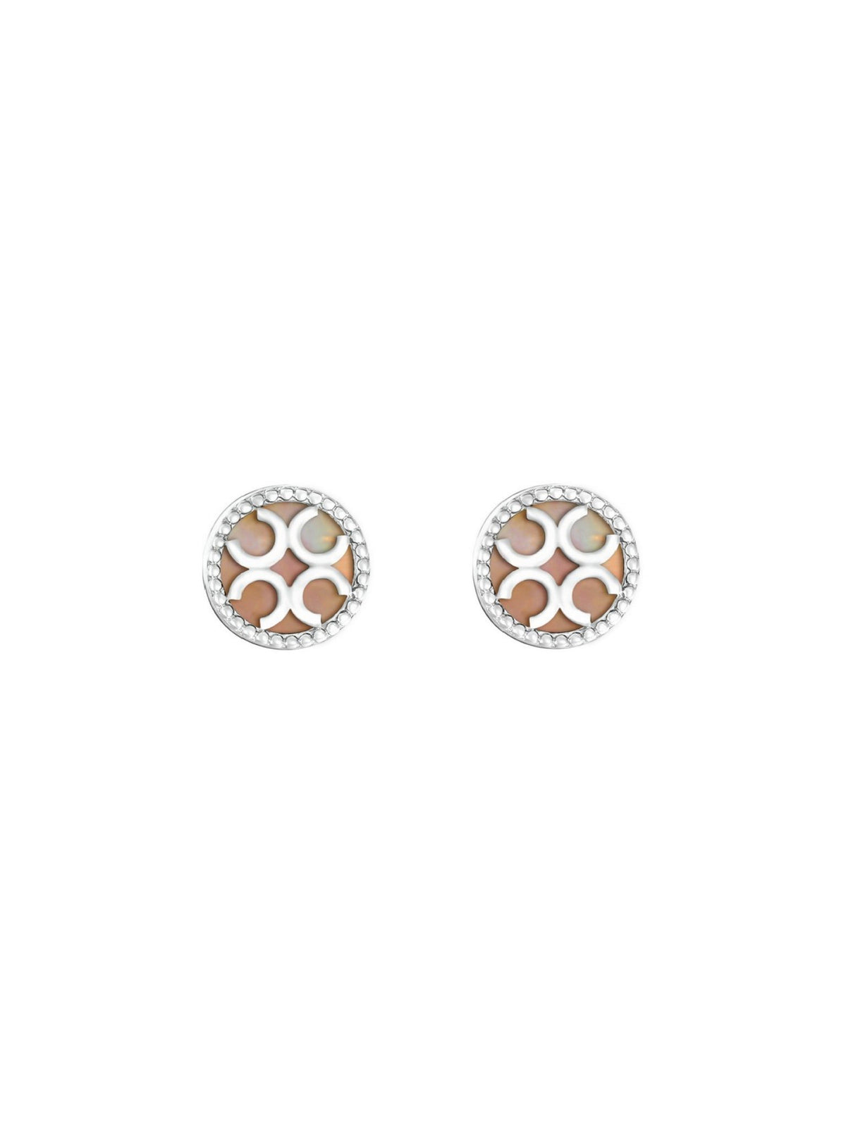 Signature Studs - Pink (White) (Pair) - Set | Orange Cube