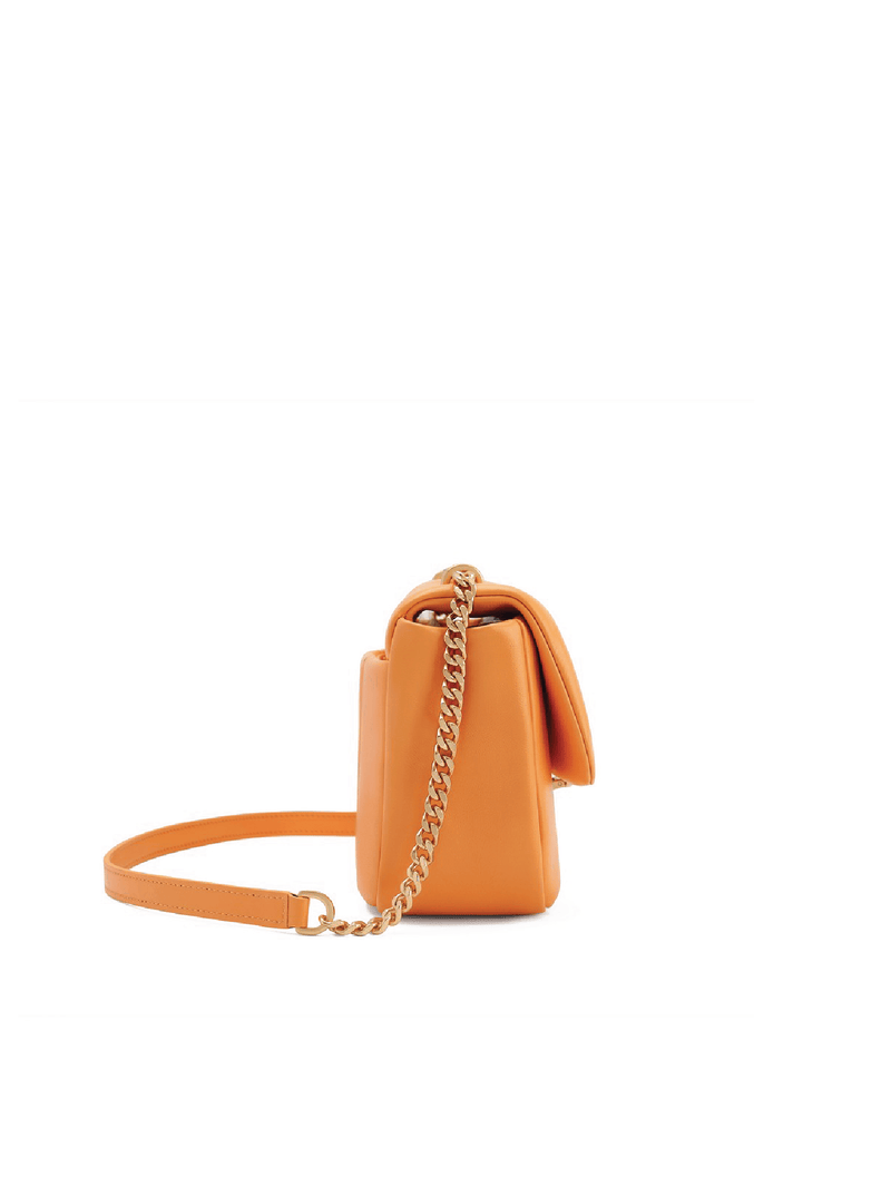 Square Stitch Flap Bag - Orange - Bag | Orange Cube