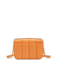 Square Stitch Flap Bag - Orange - Bag | Orange Cube