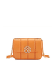 Square Stitch Flap Bag - Orange