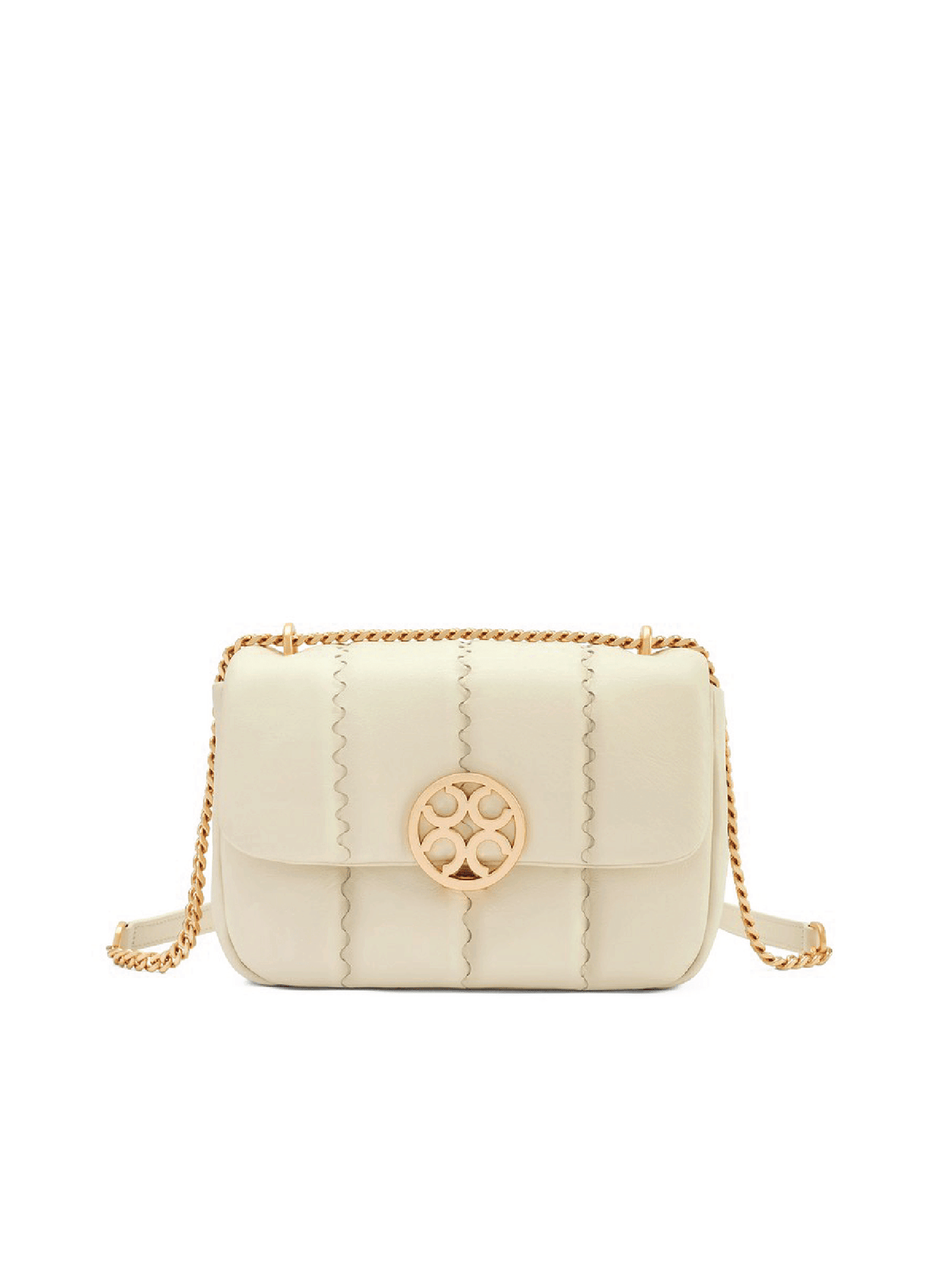 Square Stitch Flap Bag - White - Bag | Orange Cube