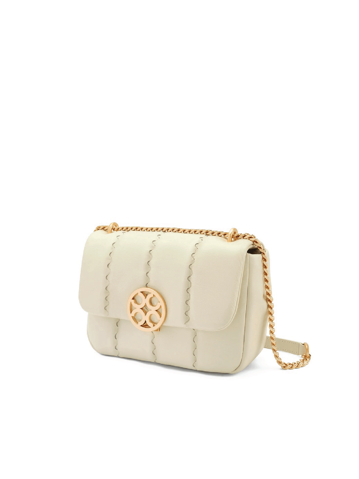 Square Stitch Flap Bag - White - Bag | Orange Cube