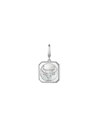 Taurus Charm - Medium (White) - Charm | Orange Cube