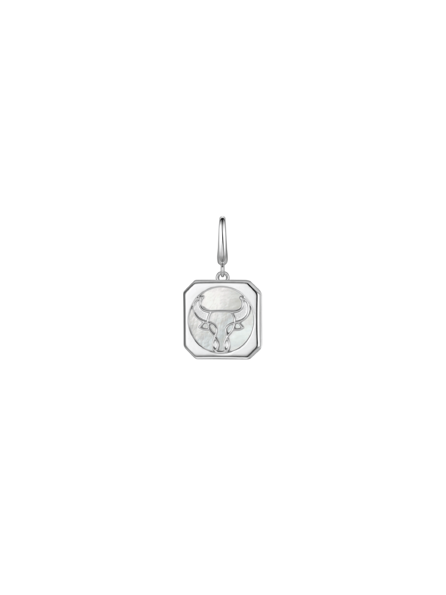 Taurus Charm - Small (White) - Charm | Orange Cube