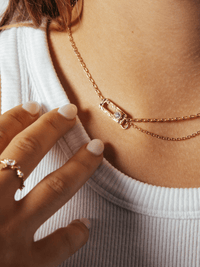 Vitality Lock Necklace - Necklace | Orange Cube