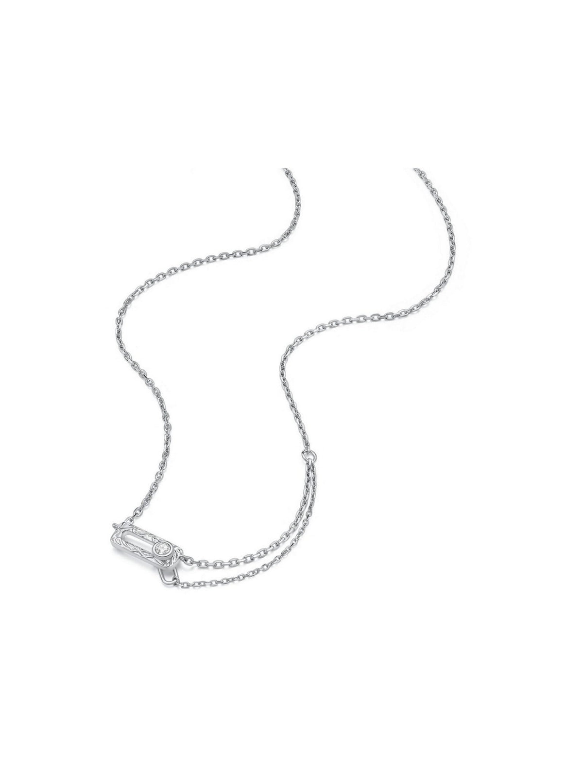 Vitality Lock Necklace(White) - Necklace | Orange Cube